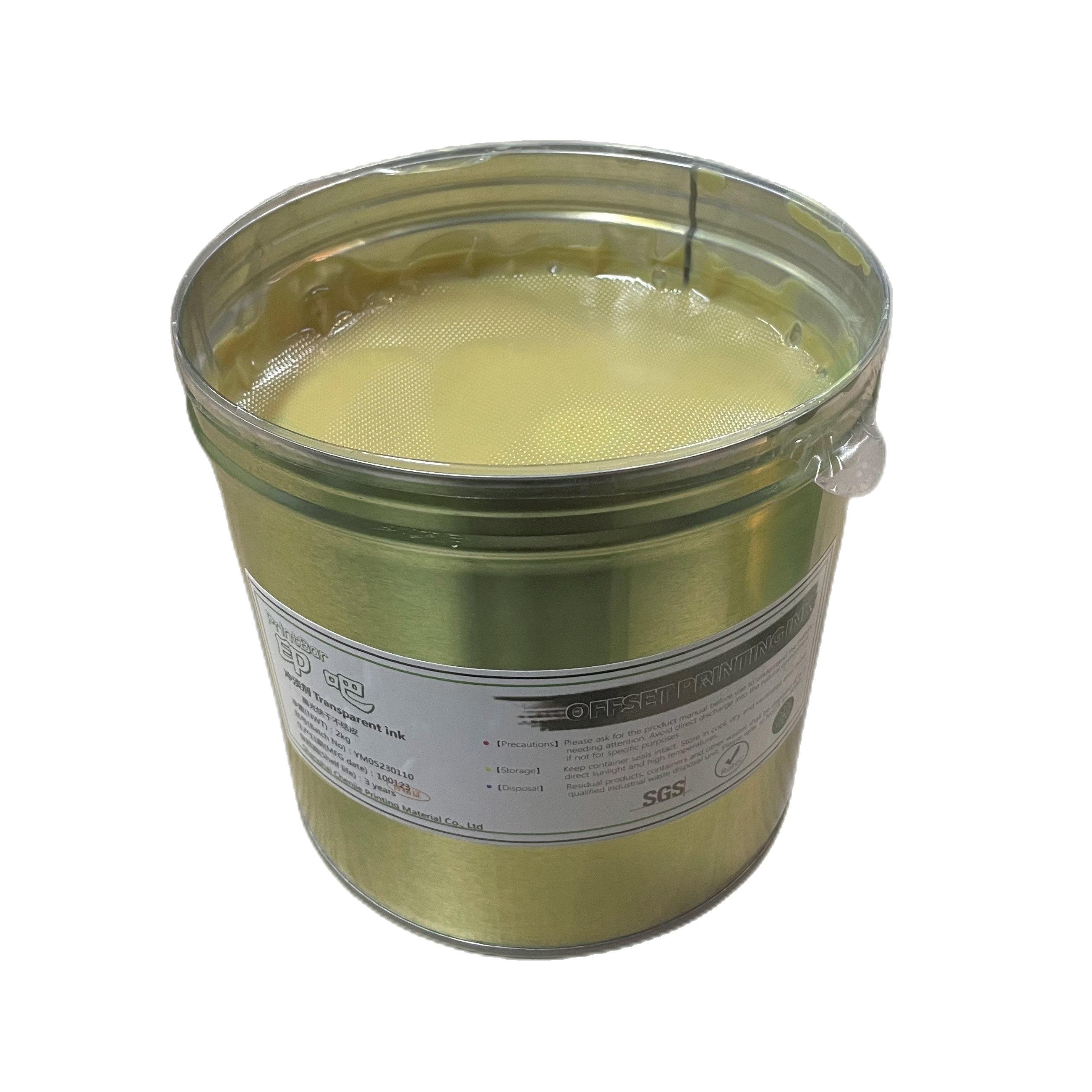 Офсетная печать Прозрачная среда, прозрачные чернила